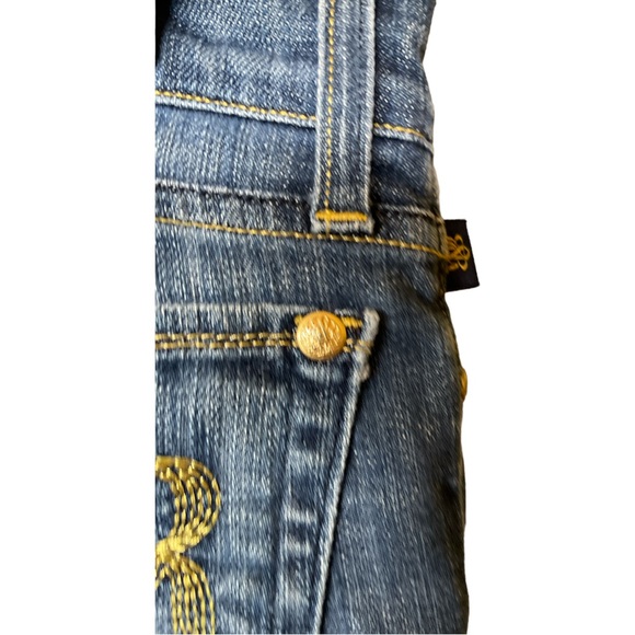Rock & Republic womens size 24 jeans in EUC beautiful back pocket design - Picture 6 of 6